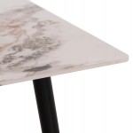 ΣΕΤ ΤΡΑΠΕΖΑΡΙΑΣ 5ΤΜΧ DRENNY HM10952.03 ΚΕΡΑΜΙΚΟ TOP--ΥΦΑΣΜΑ TAUPE & ΜΕΤΑΛ.ΠΟΔΙΑ