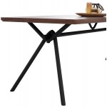 ΣΕΤ ΤΡΑΠΕΖΑΡΙΑΣ 7ΤΜΧ MANDY HM10957.03 MDF TOP--ΥΦΑΣΜΑ TAUPE & ΜΕΤΑΛ.ΠΟΔΙΑ