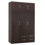 ΝΤΟΥΛΑΠΑ 3ΦΥΛΛΗ ΜΕ ΠΑΤΑΡΙ CARLY HM10891.01 ΜΕΛΑΜΙΝΗ ΣΕ ZEBRANO 150X55Χ240Υεκ.