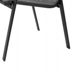 ΣΕΤ ΤΡΑΠΕΖΑΡΙΑΣ 5ΤΜΧ ADAM HM10897.01 ΤΡΑΠΕΖΙ 110x60εκ & 4 ΠΟΛΥΘΡΟΝΕΣ--ΓΚΡΙ