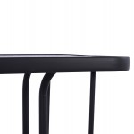 ΣΕΤ ΤΡΑΠΕΖΑΡΙΑΣ 5ΤΜΧ ADAM HM10897.01 ΤΡΑΠΕΖΙ 110x60εκ & 4 ΠΟΛΥΘΡΟΝΕΣ--ΓΚΡΙ