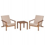 LOUNGE ΣΕΤ ΕΞ.ΧΩΡΟΥ 3ΤΜΧ DAME HM10982 ΞΥΛΟ ΑΚΑΚΙΑΣ--ΣΧΟΙΝΙ STRAP & ΜΑΞΙΛΑΡΙΑ ΣΕ ΜΠΕΖ