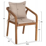 ΣΕΤ ΤΡΑΠΕΖΑΡΙΑΣ ΕΞ.ΧΩΡΟΥ 5ΤΜΧ NORI HM10992 ΞΥΛΟ ΑΚΑΚΙΑΣ ΦΥΣΙΚΟ-ΜΠΕΖ ΜΑΞΙΛΑΡΙΑ