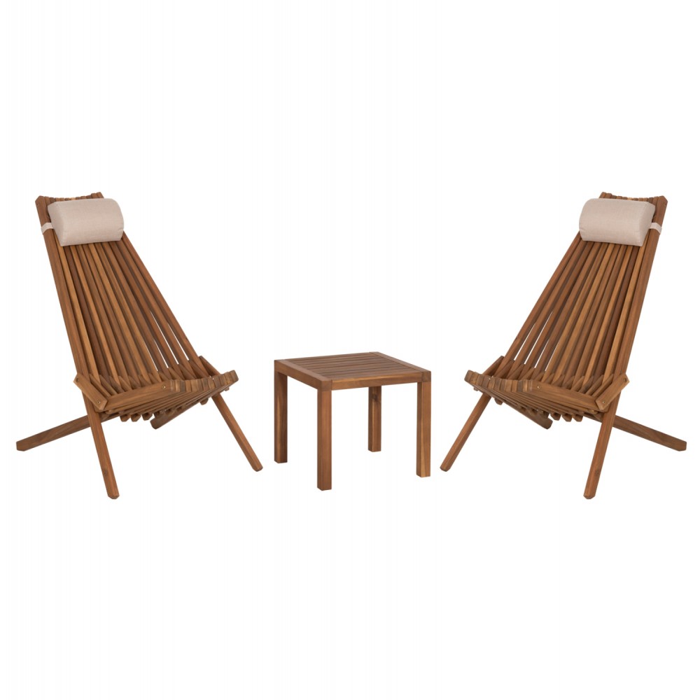 LOUNGE ΣΕΤ ΕΞ.ΧΩΡΟΥ 3ΤΜΧ SHIGAN HM10993 ΞΥΛΟ ΑΚΑΚΙΑΣ--ΜΑΞΙΛΑΡI ΚΕΦΑΛΗΣ ΣΕ ΜΠΕΖ