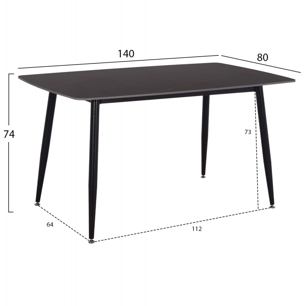 ΣΕΤ ΤΡΑΠΕΖΑΡΙΑΣ 5ΤΜΧ RAVEN HM12116.03 ΚΕΡΑΜΙΚΟ TOP ΜΑΥΡΟ ΜΑΡΜΑΡΟ--ΜΑΥΡΟ ΒΕΛΟΥΔΟ