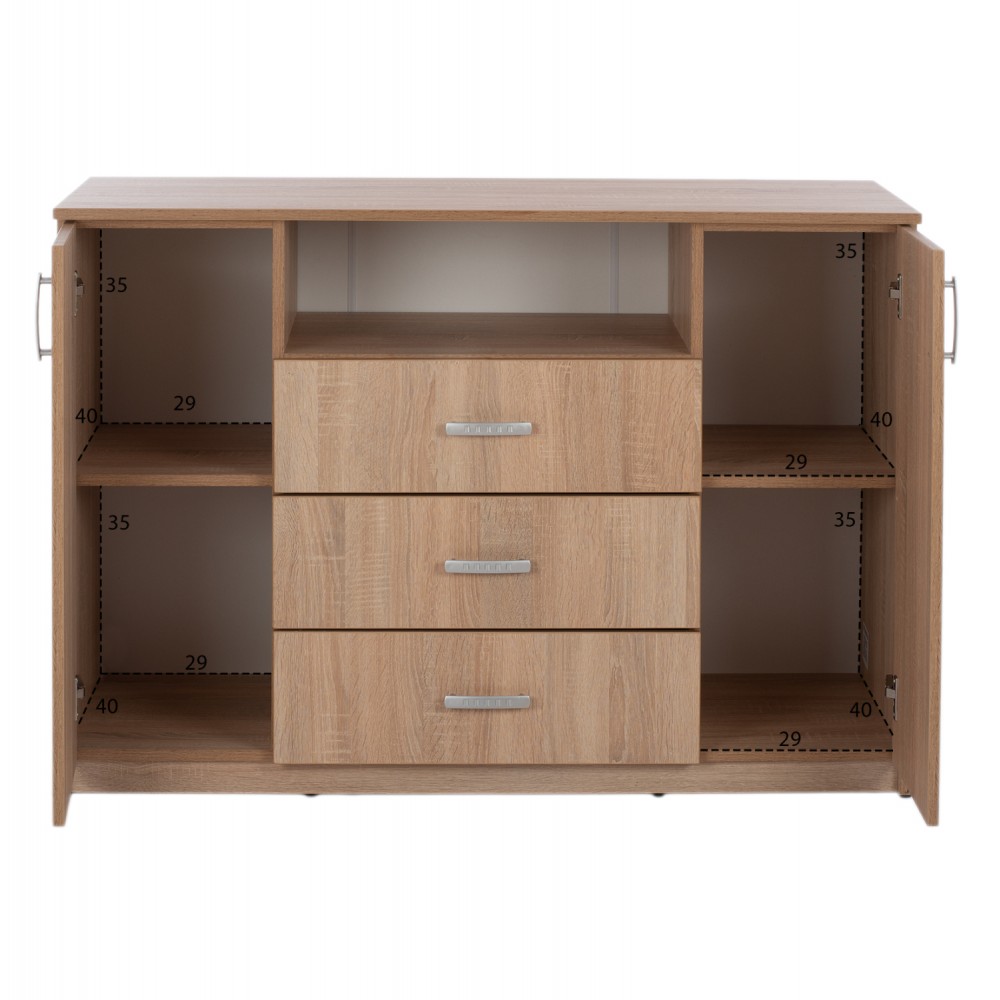 ΣΕΤ ΚΡΕΒΑΤΟΚΑΜΑΡΑΣ 6ΤΜΧ ADLER HM11759 ΜΕΛΑΜΙΝΗ SONAMA OAK-ΓΙΑ ΣΤΡΩΜΑ 160x200εκ