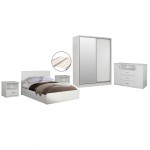 ΣΕΤ ΚΡΕΒΑΤΟΚΑΜΑΡΑΣ 6ΤΜΧ ADLER HM11759.03 ΜΕΛΑΜΙΝΗ ΛΕΥΚΗ-ΓΙΑ ΣΤΡΩΜΑ 160x200εκ