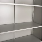 ΝΤΟΥΛΑΠΑ ΜΕΤΑΛΛΙΚΗ DURON HM21000 ΔΙΦΥΛΛΗ ΜΕ 5 ΑΠΟΘ.ΧΩΡΟΥΣ & ΠΟΔΙΑ- ΓΚΡΙ 90Χ40Χ190Yεκ