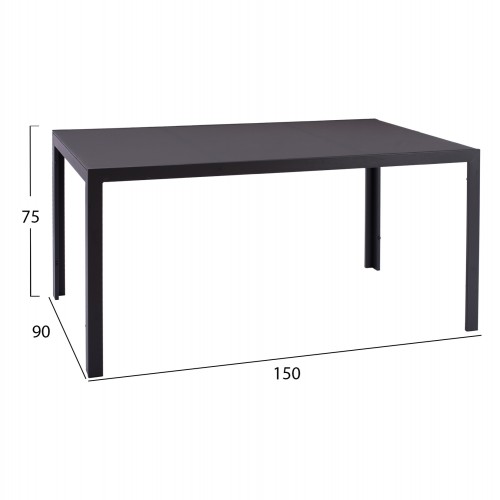 ΣΕΤ ΤΡΑΠΕΖΑΡΙΑΣ ΕΞ.ΧΩΡΟΥ 5ΤΜΧ MORNER HM21008 ΜΕΤΑΛΛΟ & WICKER ΣΕ ΓΚΡΙ