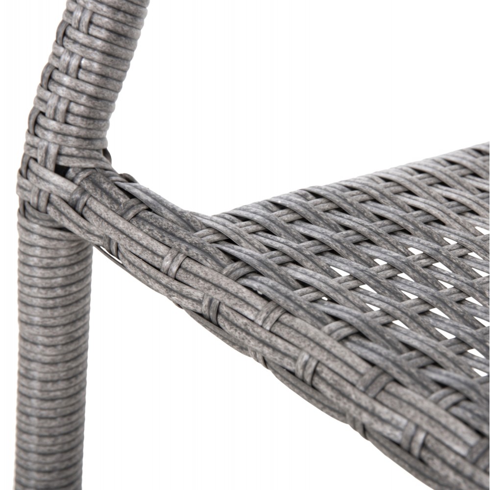 ΣΕΤ ΤΡΑΠΕΖΑΡΙΑΣ ΕΞ.ΧΩΡΟΥ 5ΤΜΧ MORNER HM21008 ΜΕΤΑΛΛΟ & WICKER ΣΕ ΓΚΡΙ