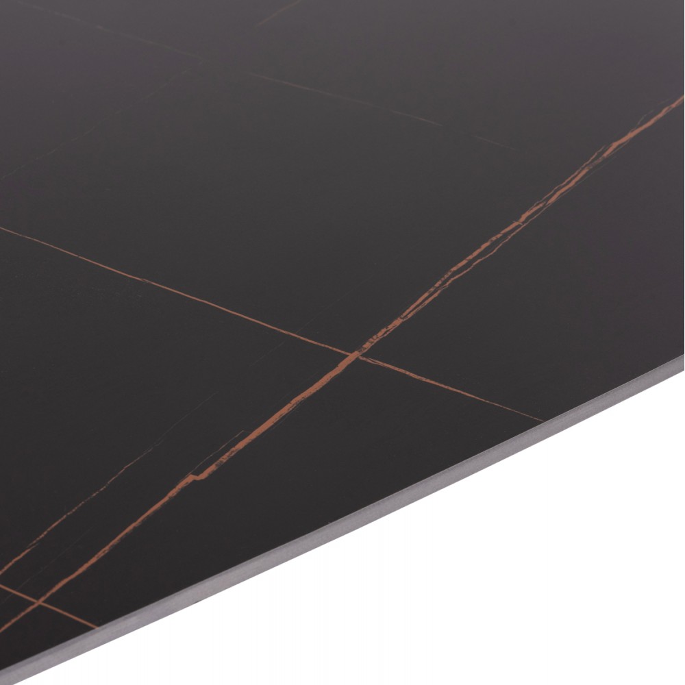 ΣΕΤ ΤΡΑΠΕΖΑΡΙΑΣ 5ΤΜΧ RAVEN HM21067.02 ΚΕΡΑΜΙΚΟ TOP ΜΑΥΡΟ ΜΑΡΜΑΡΟ--ΜΕΤΑΛΛΟ