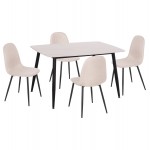ΣΕΤ ΤΡΑΠΕΖΑΡΙΑΣ 5ΤΜΧ RAVEN HM21068.01 ΚΕΡΑΜΙΚΟ TOP ΛΕΥΚΟ ΜΑΡΜΑΡΟ--ΜΠΕΖ ΥΦΑΣΜΑ