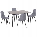 ΣΕΤ ΤΡΑΠΕΖΑΡΙΑΣ 5ΤΜΧ RAVEN HM21068.03 ΚΕΡΑΜΙΚΟ TOP ΓΚΡΙ ΜΑΡΜΑΡΟ--ΓΚΡΙ ΥΦΑΣΜΑ