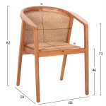 ΣΕΤ ΤΡΑΠΕΖΑΡΙΑΣ 5ΤΜΧ RENLY HM21078.02 ΟΡΘΟΓΩΝΙΟ ΤΡΑΠΕΖΙ & 4 ΚΑΡΕΚΛΕΣ