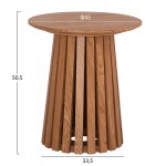 ΣΕΤ 2ΤΜΧ ΤΡΑΠΕΖΙΑ ΣΑΛΟΝΙΟΥ TALBERT HM21083 MDF ΦΥΣΙΚΟ ΞΥΛΟΥ Φ80εκ & Φ45εκ