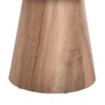 ΣΕΤ 2ΤΜΧ ΤΡΑΠΕΖΙΑ ΣΑΛΟΝΙΟΥ KARAN HM21085 MDF ΦΥΣΙΚΟ ΞΥΛΟΥ Φ80εκ & Φ45εκ