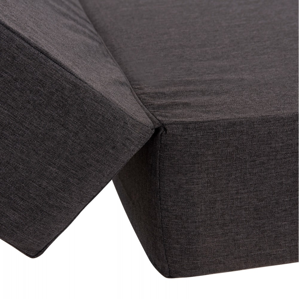 ΜΑΞΙΛΑΡΙ ΞΑΠΛΩΣΤΡΑΣ KIHEI HM21094.03 OLEFIN ΣΚΟΥΡΟ ΓΚΡΙ ΜΕ FOAM 198x70x20Υεκ