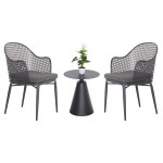 ΣΕΤ LOUNGE 3TMX ΕΞ.ΧΩΡΟΥ OREGO HM21106.01 ΑΛΟΥΜΙΝΙΟ ΣΕ ΣΚΟΥΡΟ ΓΚΡΙ