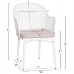 ΣΕΤ LOUNGE 3TMX ΕΞ.ΧΩΡΟΥ OREGO HM21107.02 ΑΛΟΥΜΙΝΙΟ & ΜΕΤΑΛΛΟ ΣΕ ΛΕΥΚΟ