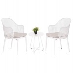 ΣΕΤ LOUNGE 3TMX ΕΞ.ΧΩΡΟΥ OREGO HM21107.02 ΑΛΟΥΜΙΝΙΟ & ΜΕΤΑΛΛΟ ΣΕ ΛΕΥΚΟ