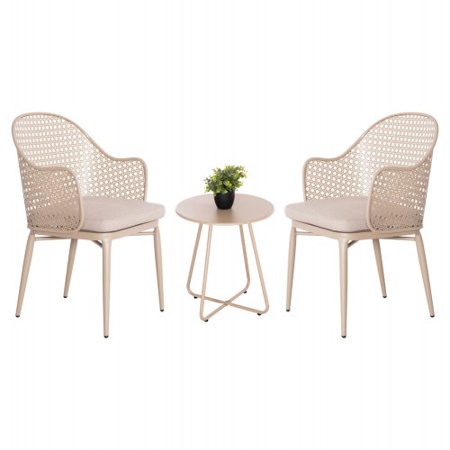 ΣΕΤ LOUNGE 3TMX ΕΞ.ΧΩΡΟΥ OREGO HM21107.03 ΑΛΟΥΜΙΝΙΟ & ΜΕΤΑΛΛΟ ΣΕ ΚΑΠΟΥΤΣΙΝΟ