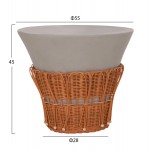 ΣΕΤ 2ΤΜΧ ΒΟΗΘΗΤΙΚΑ ΤΡΑΠΕΖΙΑ PERRAL HM21138.03 FIBER CEMENT ΓΚΡΙ--ΦΥΣΙΚΟ RATTAN