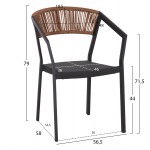 ΣΕΤ ΤΡΑΠΕΖΑΡΙΑΣ 5ΤΜΧ ADAM HM21160 ΚΑΡΕΚΛΕΣ ΑΛΟΥΜΙΝΙΟΥ & ΤΡΑΠΕΖΙ 120x70 ΓΚΡΙ