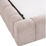 ΚΡΕΒΑΤΙ ΔΙΠΛΟ ΜΕ ΣΤΡΩΜΑ & ΑΠΟΘ.ΧΩΡΟ REMO HM21167 ΜΠΕΖ ΜΠΟΥΚΛΕ--ΓΙΑ 160x200εκ