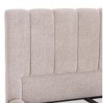 ΚΡΕΒΑΤΙ ΔΙΠΛΟ ΜΕ ΣΤΡΩΜΑ & ΑΠΟΘ.ΧΩΡΟ REMO HM21167 ΜΠΕΖ ΜΠΟΥΚΛΕ--ΓΙΑ 160x200εκ