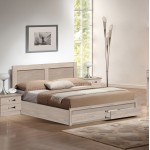 ΚΡΕΒΑΤΙ ΔΙΠΛΟ ΜΕ ΣΥΡΤΑΡΙΑ & ΣΤΡΩΜΑ CAPRI HM21169 ΜΕΛΑΜΙΝΗ SONAMA--ΓΙΑ 150x200εκ