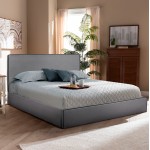 ΚΡΕΒΑΤΙ ΔΙΠΛΟ ΜΕ ΑΠΟΘ.ΧΩΡΟ & ΣΤΡΩΜΑ ALLIE HM21170 ΓΚΡΙ ΥΦΑΣΜΑ--ΓΙΑ 160x200εκ