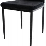 ΣΕΤ ΤΡΑΠΕΖΑΡΙΑΣ 5ΤΜΧ MINIMAL HM21173 MDF TOP ΜΑΥΡΟ-ΒΕΛΟΥΔΟ & ΜΕΤΑΛΛΟ ΜΑΥΡΟ
