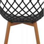 ΣΕΤ ΤΡΑΠΕΖΑΡΙΑΣ 5ΤΜΧ ARIADNE HM21174 MDF TOP & ΠΟΛΥΠΡΟΠΥΛΕΝΙΟ ΣΕ ΜΑΥΡΟ