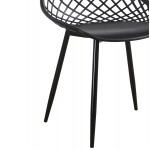 ΣΕΤ ΤΡΑΠΕΖΑΡΙΑΣ 5ΤΜΧ LIO HM21175 MDF TOP & ΠΟΛΥΠΡΟΠΥΛΕΝΙΟ ΣΕ ΜΑΥΡΟ
