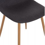 ΣΕΤ ΤΡΑΠΕΖΑΡΙΑΣ 5ΤΜΧ MINARDO HM21179 MDF TOP ΣΕ ΜΑΥΡΟ--ΣΚΟΥΡΟ ΓΚΡΙ ΥΦΑΣΜΑ