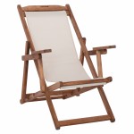 ΣΕΖΛΟΝΓΚ ΛΗΜΝΟΣ ΜΕ ΜΠΡΑΤΣΑ ΕΜΠ/ΣΜΟΣ ΚΑΡΥΔΙ ΜΕ PVC 2Χ1 ΕΚΡΟΥ HM11433.01 62,5x97x105εκ.