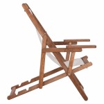 ΣΕΖΛΟΝΓΚ ΛΗΜΝΟΣ ΜΕ ΜΠΡΑΤΣΑ ΕΜΠ/ΣΜΟΣ ΚΑΡΥΔΙ ΜΕ PVC 2Χ1 ΕΚΡΟΥ HM11433.01 62,5x97x105εκ.