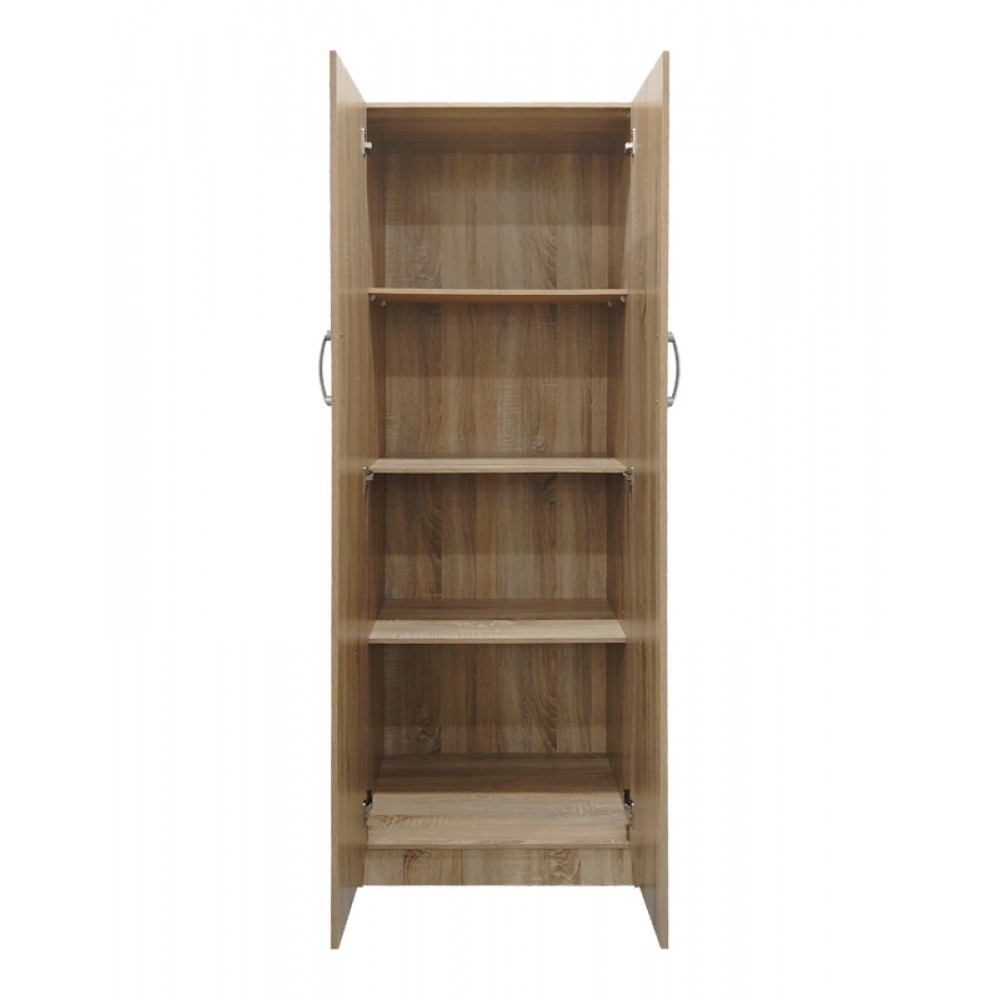 Ντουλάπα δίφυλλη "Real" σε χρώμα σονόμα 60x42x180
