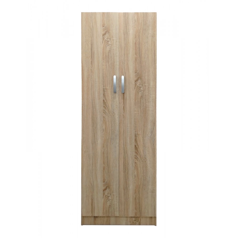 Ντουλάπα δίφυλλη "Real" σε χρώμα σονόμα 60x42x180