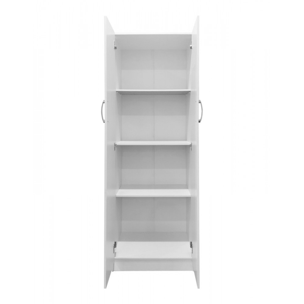 Ντουλάπα δίφυλλη "Real" σε χρώμα λευκό 60x42x180