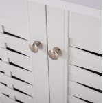 Παπουτσοθήκη-ντουλάπι REAL χρώμα λευκό 114x33x67.5