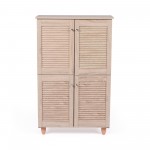 Παπουτσοθήκη-ντουλάπι REA χρώμα sonoma 77x34x123