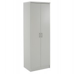 Ντουλάπα ρούχων δίφυλλη REAL χρώμα λευκό 60x42x180