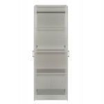Ντουλάπα ρούχων δίφυλλη REAL χρώμα λευκό 60x42x180