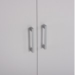 Ντουλάπα ρούχων δίφυλλη REAL χρώμα λευκό 60x42x180