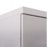 Ντουλάπα ρούχων δίφυλλη REAL χρώμα λευκό 60x42x180