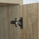 Ντουλάπα ρούχων δίφυλλη REAL χρώμα sonoma 80x42.5x180.5