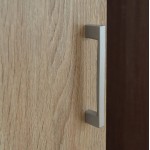 Ντουλάπα ρούχων δίφυλλη REAL χρώμα sonoma 80x42.5x180.5