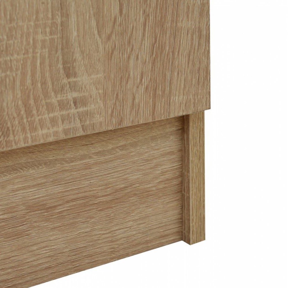 Ντουλάπα ρούχων δίφυλλη REAL χρώμα sonoma 80x42.5x180.5