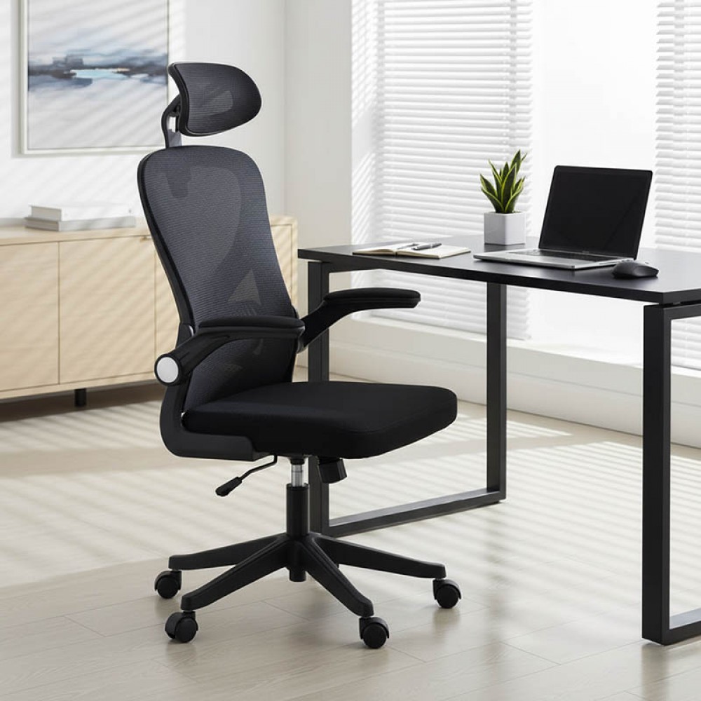 Καρέκλα γραφείου διευθυντή DINA mesh μαύρο 62x61x110/120